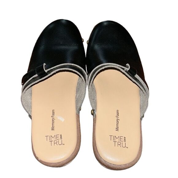 Time And Tru Black Wedge Heels(Size 6) - Picture 2 of 8